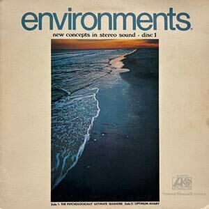 Vintage 1970 Environments Disc 1 Vinyl Record Atlantic Records